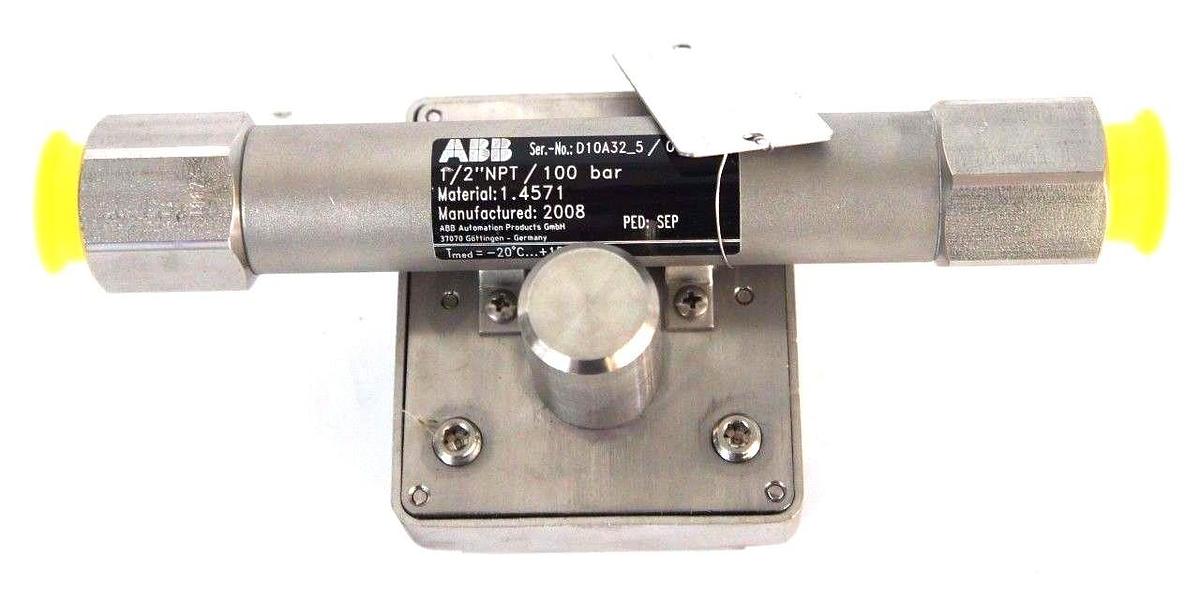 Used NEW ABB D10A32-5 FLOWMETER 1/2" NPT ORDER NO. 240144761/X050 D10A325