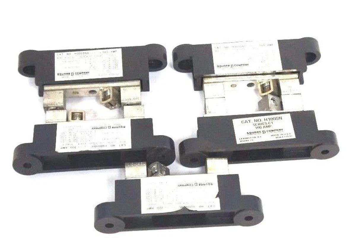 Used NIB SQUARE D H100SNC SER. D4 INSULATED GROUNDABLE NEUTRAL ASSEMBLY 48834