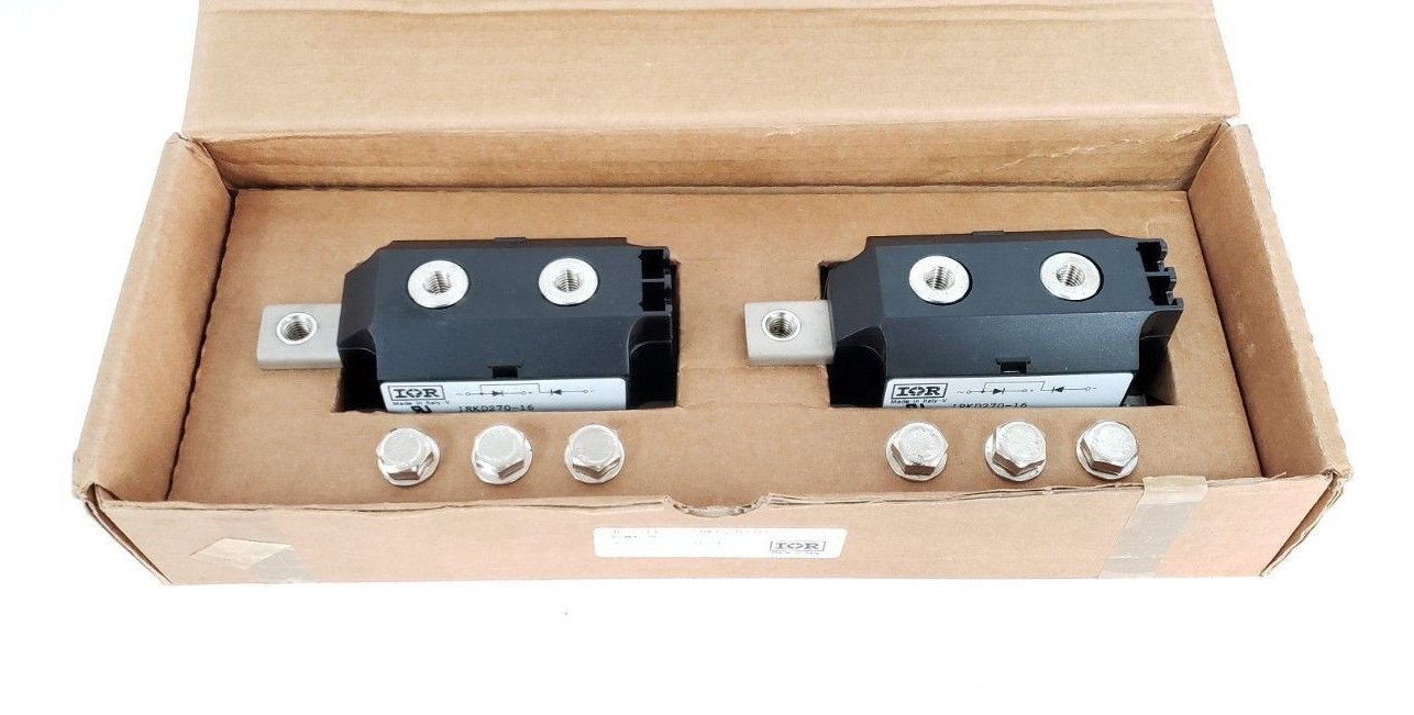 Used LOT OF 2 NIB INTERNATIONAL RECTIFIER IRKD270-16 DIODE POWER MODULES IRKD27016