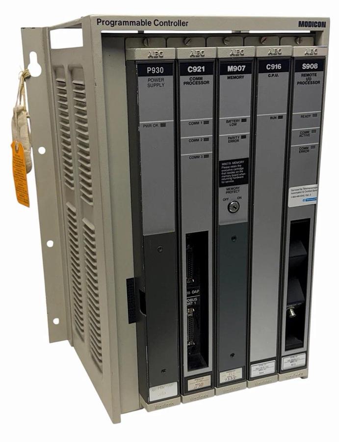 Refurbished MODICON P5-984B-832 Programmable Controller 984 Series 5-Slot PLC Rack P5984B832