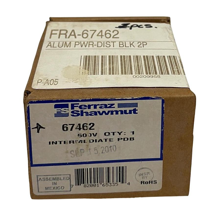 FERRAZ SHAWMUT 67462 POWER DISTRIBUTION BLOCK 2-POLE 500MCM 600V CU9AL NSMP