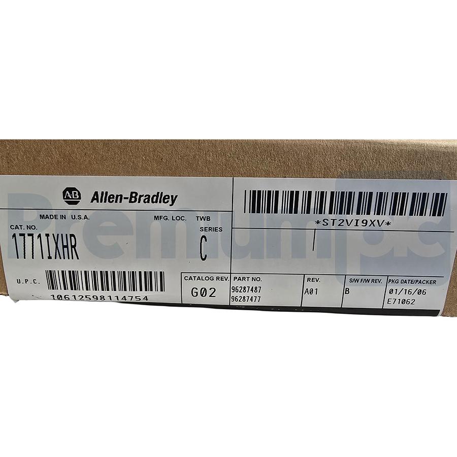 Used ALLEN BRADLEY 1771-IXHR /C THERMOCOUPLE/Mv INPUT MODULE REV. G02 1771IXHR NSMP