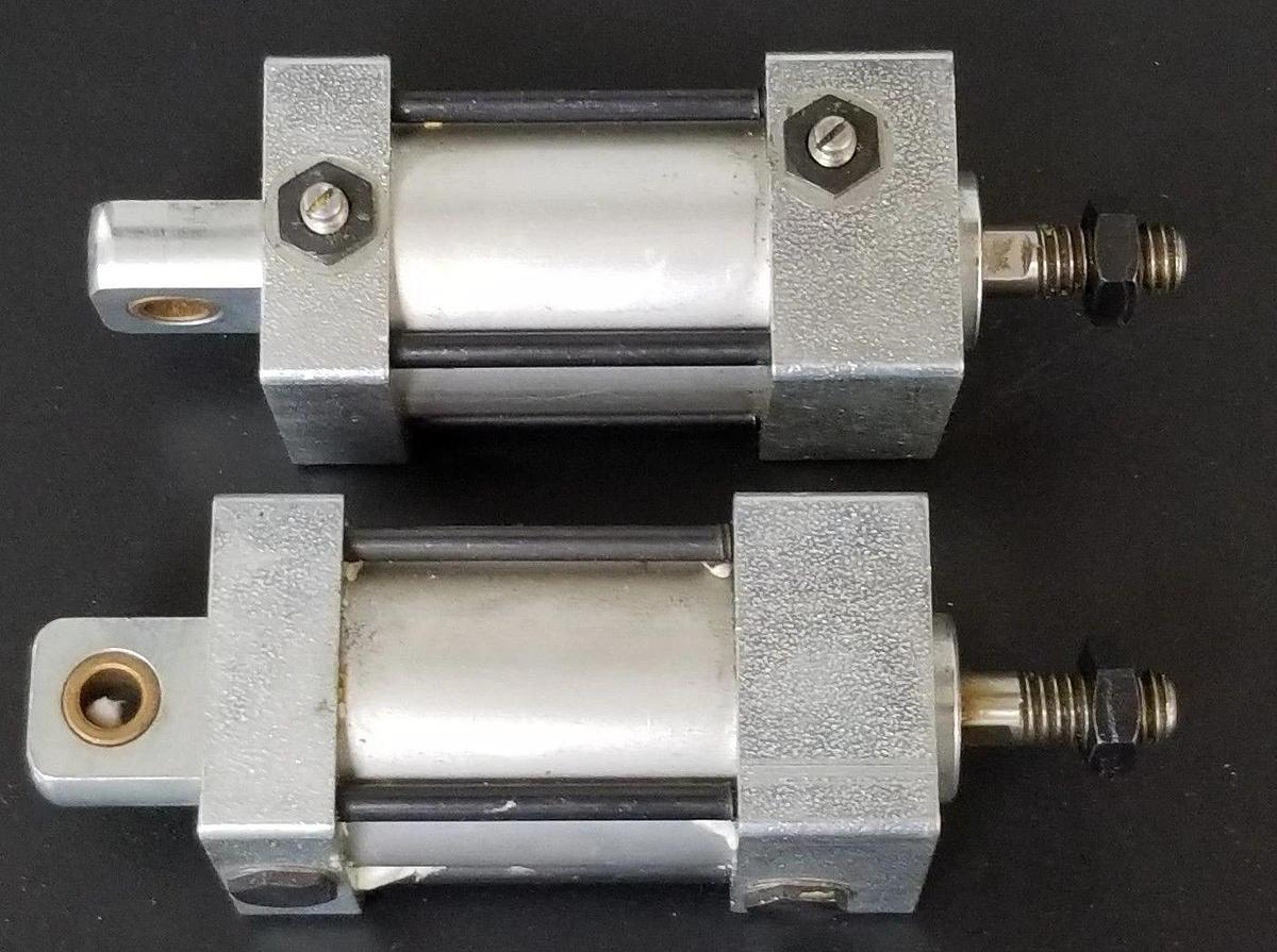 LOT OF 2 NEW PHD INC. 1-1/2" BORE 1" STROKE PNEUMATIC CYLINDER