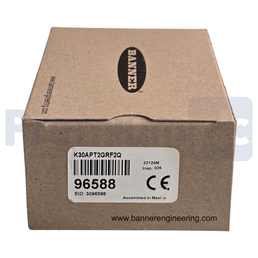 Used Banner K30APT2GRF2Q 96588 K30 Series EZ-LIGHT 30mm Touch Sensor M12 QD NSMP
