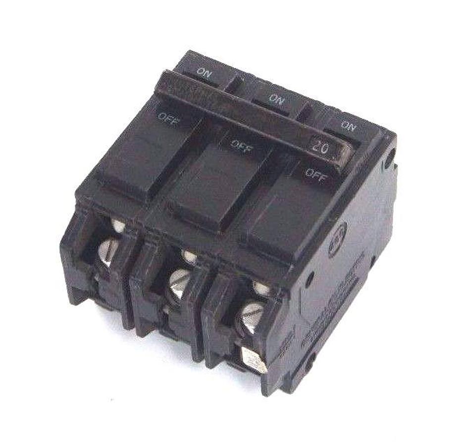 Used GENERAL ELECTRIC HACR TYPE CIRCUIT BREAKER 20 AMP ISSUE NO. LM-6469