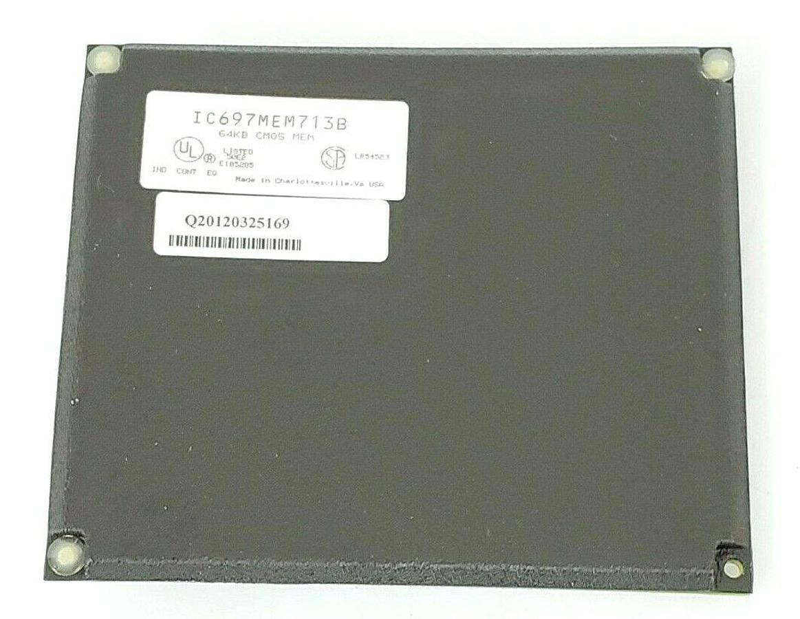 Used GE FANUC IC697MEM713B 64KB CMOS MEMORY MODULE 44A726846-001R04/5 (REPAIRED)