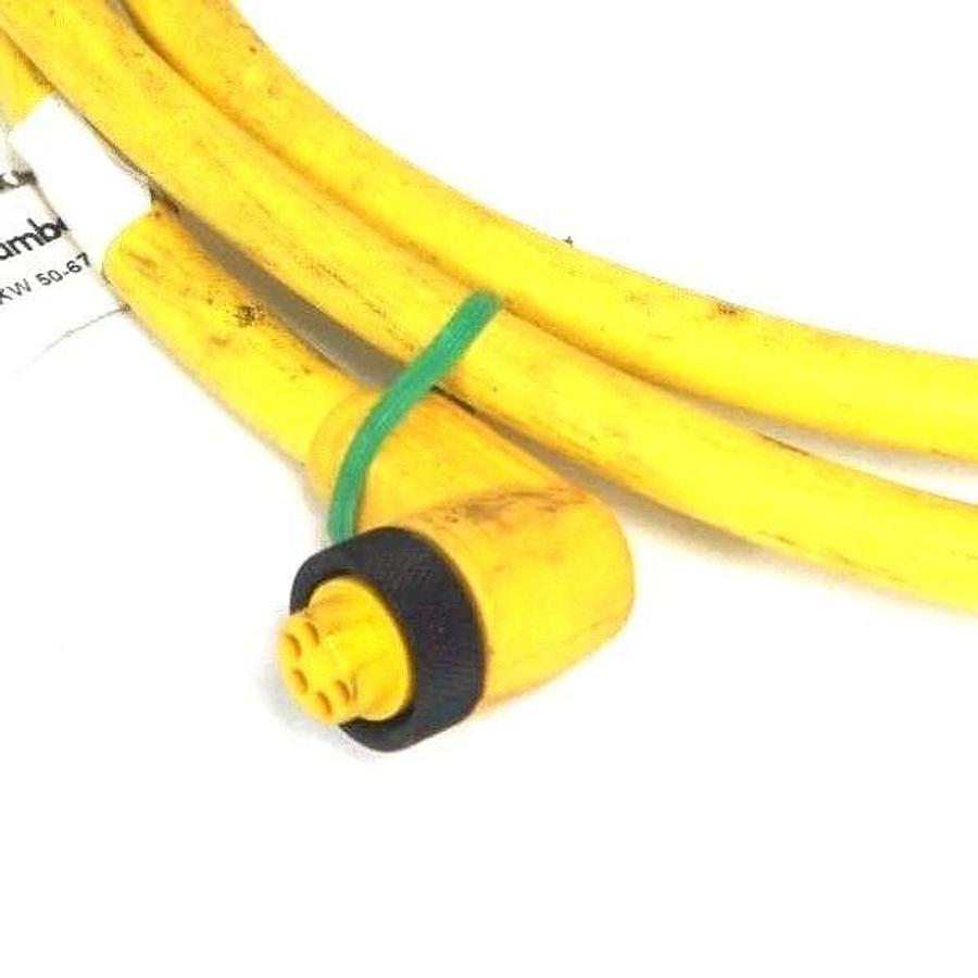 Used LUMBERG RKW-50-677-6FT CABLE 5 PIN FEMALE ELBOW RKW506776FT