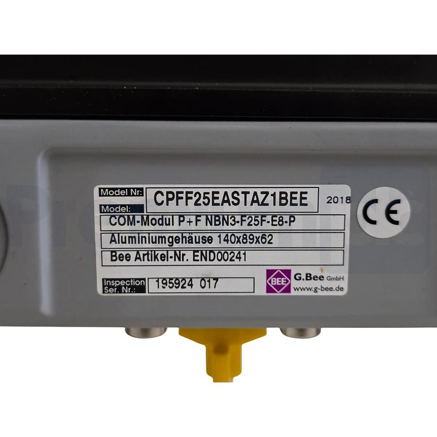 Used G. Bee CPFF25EASTAZ1BEE / END00241 Limit Switch Box Actuator w/P+F NBN3-F25-E8-P