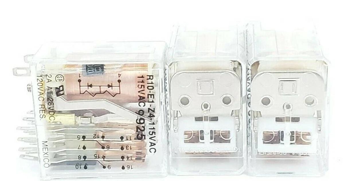 Used LOT OF 3 POTTER & BRUMFIELD R10-E1-Z4-115VAC RELAYS R10-E1-Z4 115VAC