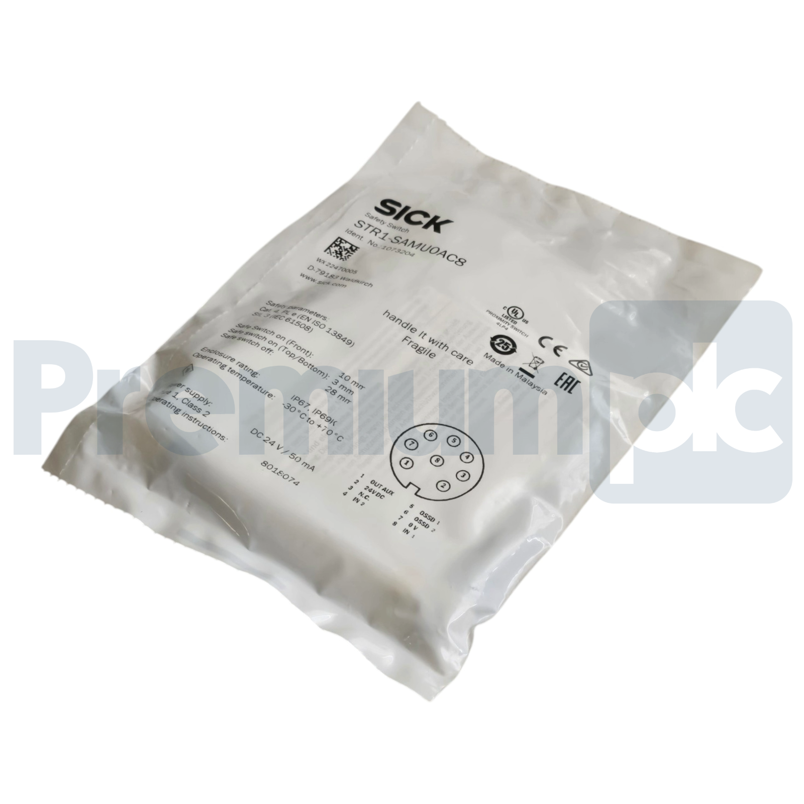 SICK STR1-SAMU0AC8 | 1073204 Non-Contact Safety Switch RFID Proximity Switch F/S