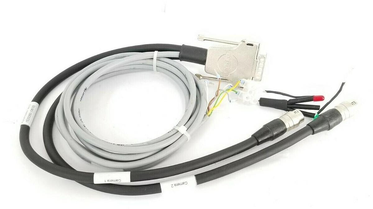 Used MATRIX VISION KS54-0260 00.5 CAMERA CABLE ASSEMBLY 1520260 (0610) W/ 019050719