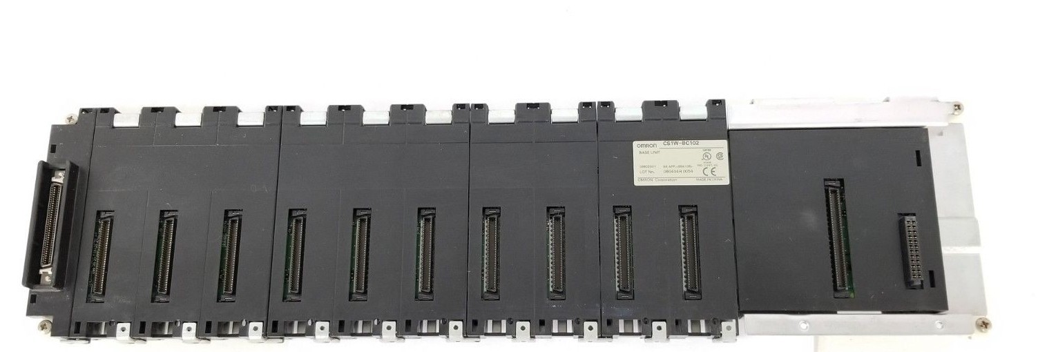 Used OMRON CS1W-BC102 BACKPLANE BASE UNIT 05602001 NK APP. 98A106 CS1WBC102
