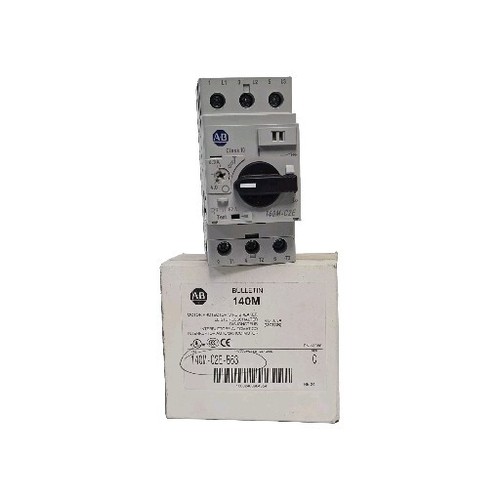 Used NIB ALLEN BRADLEY 140M-C2E-B63 MOTOR PROTECTOR / CIRCUIT BREAKER SER. C