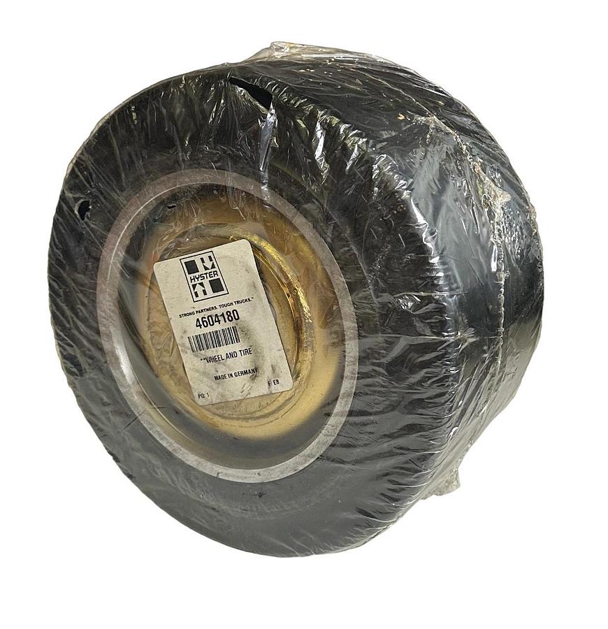 Used NEW HYSTER 4604180 / HY4604180 OEM WHEEL AND TIRE FOR MATERIAL HANDLING