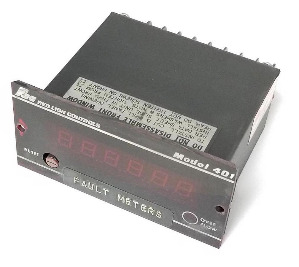 Used RED LION CONTROLS CA400T-6 TOTALIZER MODEL: 401 115VAC 12VDC OUT CA400T6