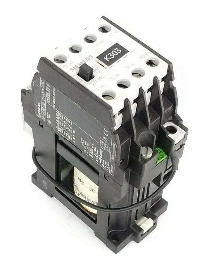 Used SIEMENS 3TH4096-0B 2S+2O/2NO+2NC, 3TH40, 24V, 0.8-1.2 DC, 3TX7402-3G