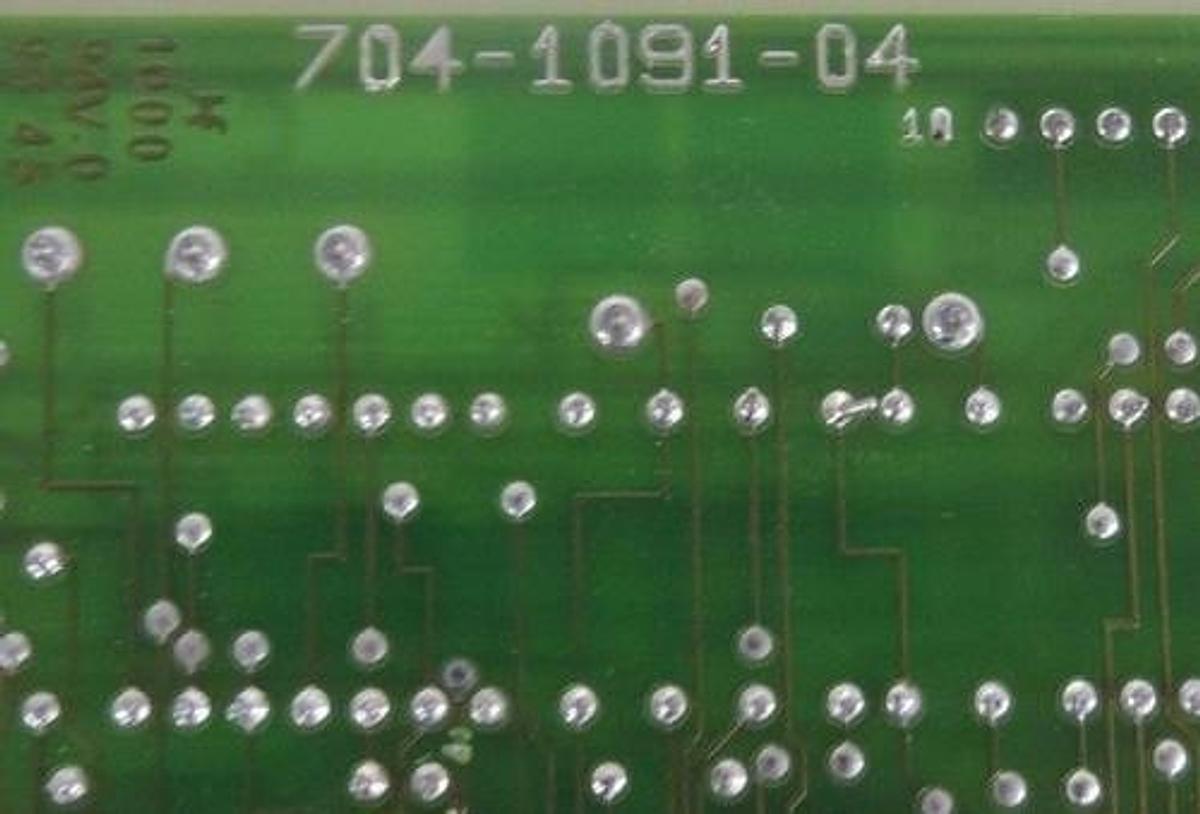 Used BOBST 704-1091-04 PC BOARD 22B7025A WITH PPI 22-B-7020 CONTROL CARD