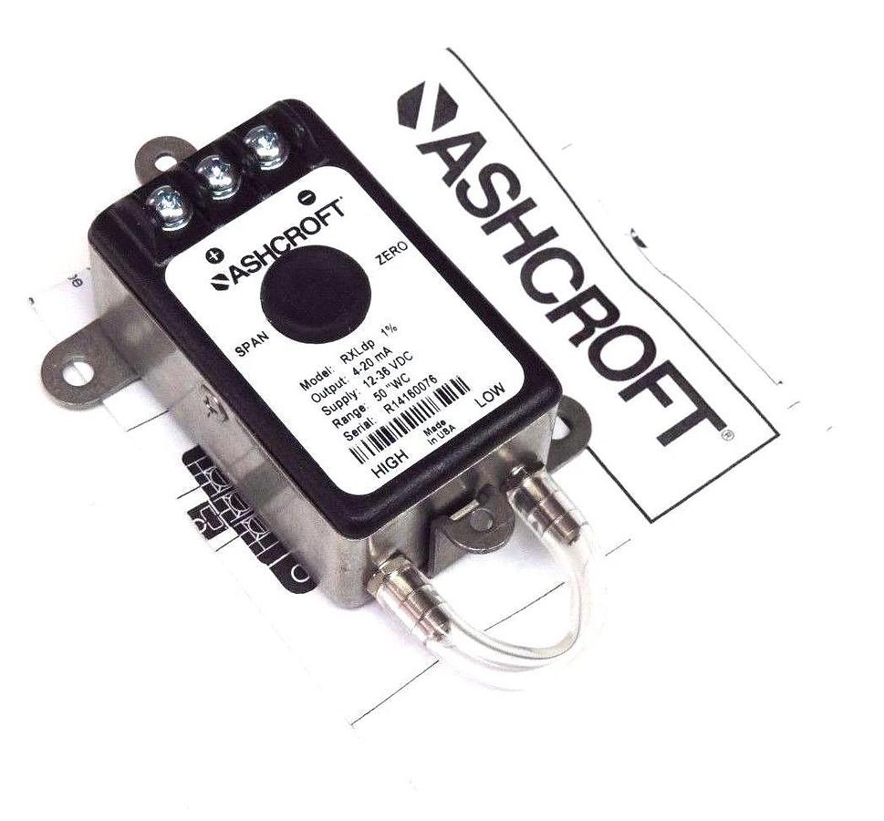 NIB ASHCROFT RX-7-MB2-42-ST-50IW TRANSMITTER 4-20MA, 12-36VDC, RXLDP, 10272250
