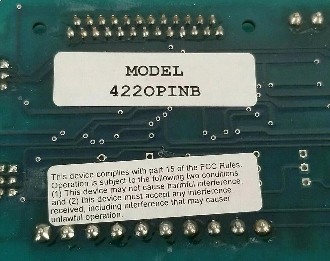 Used B & B ELECTRONICS MODEL: 4220PINB CONTROL BOARD 3702R1 W/ UMK-SE 11,25-1 HOLDER