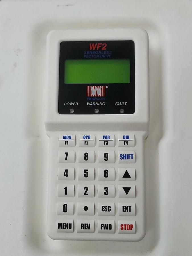 Used DANFOSS VACON TB WOODS WF2C4010-0N DRIVE 10HP 460VAC 3PHASE NEMA 1