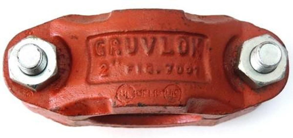 Used LOT OF 2 NEW GRUVLOK 2" PIPE COUPLINGS FIG. 7001