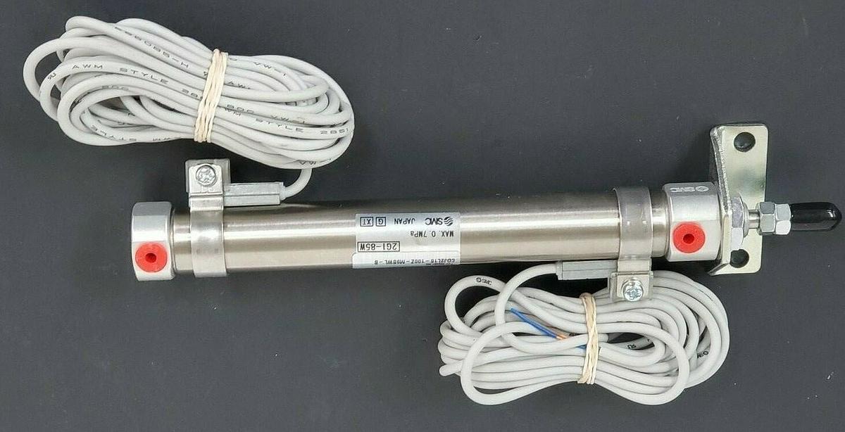 Used NEW SMC CDJ2L16-100Z-M9BWL-B AIR CYLINDER, 0.7MPa, 2G1-85W, CDJ2L16100ZM9BWLB