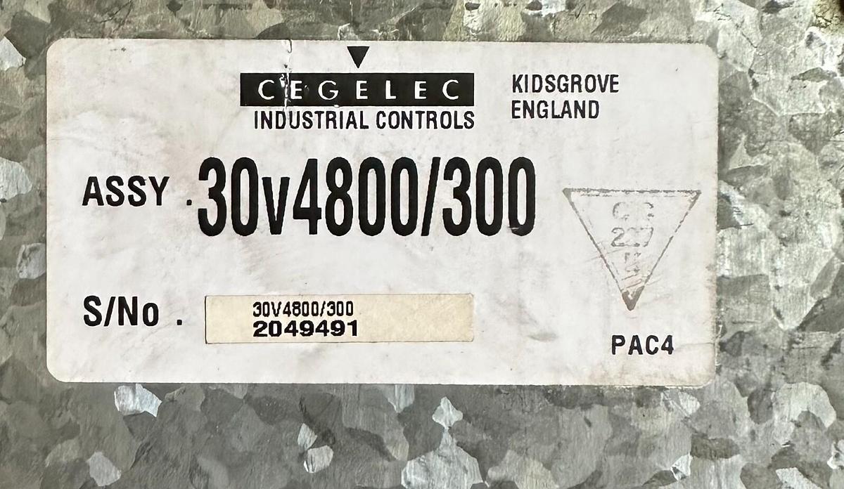 Used CEGELEC INDUSTRIAL CONTROLS 30v4800/300 / 30v4800300 ALSPA GD 2000E AC DRIVE 40A