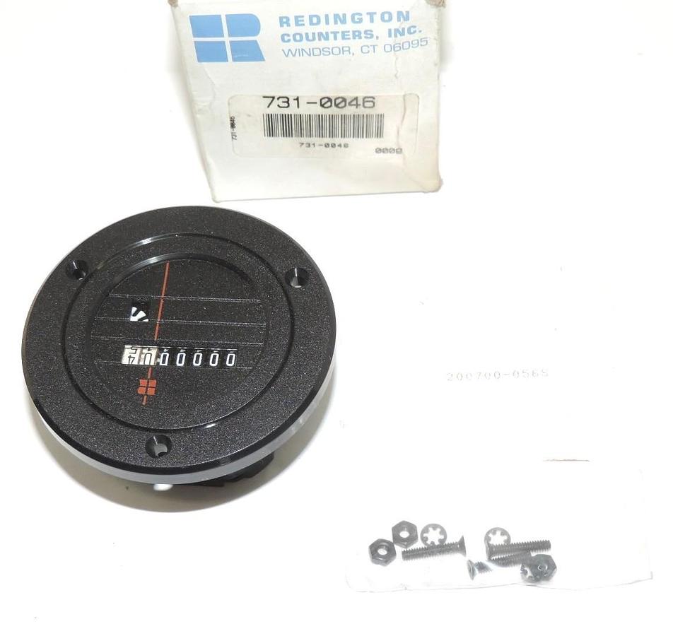 NIB REDINGTON 731-0046 COUNTER 10-80VDC 3-HOLE ROUND 1.99INCH DIAMETER 7310046