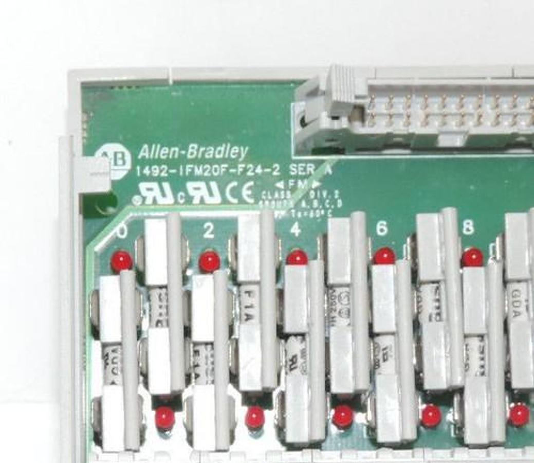 Used ALLEN BRADLEY 1492-IFM20F-F24-2 INTERFACE MODULE SER. A 20-POINT 1492IFM20FF242