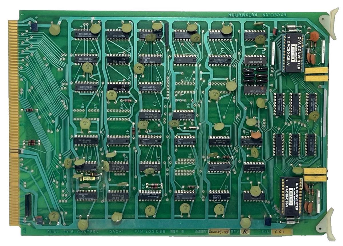 Used Excellon DAC-1 Dual Axis Control Board | 202088 Rev B | Assy 202089-22 Rev K