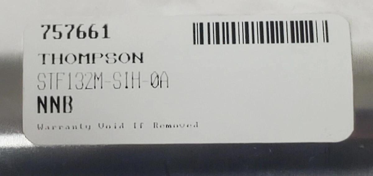 Used NIB THOMSON INDUSTRIES STF132M-SIH-0A FLOWMETER W/ 2CA08OMEL9.75 CARRIAGE