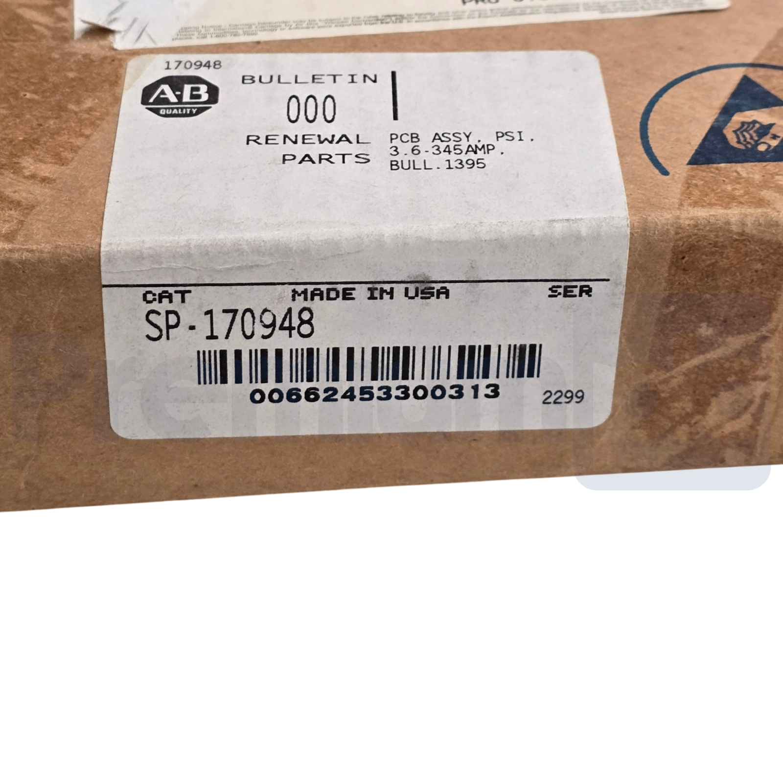 Used Allen Bradley SP-170948 1395 DC Drive Power Stage Interface Board 3.6-345 AMP