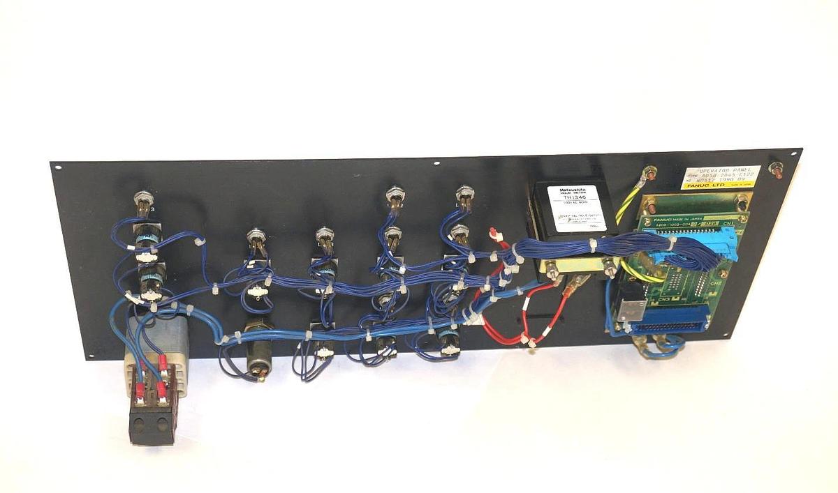 Used FANUC A05B-2045-C122 OPERATOR PANEL W/ A20B-1003-0040/02B BOARD, TH1346 METER