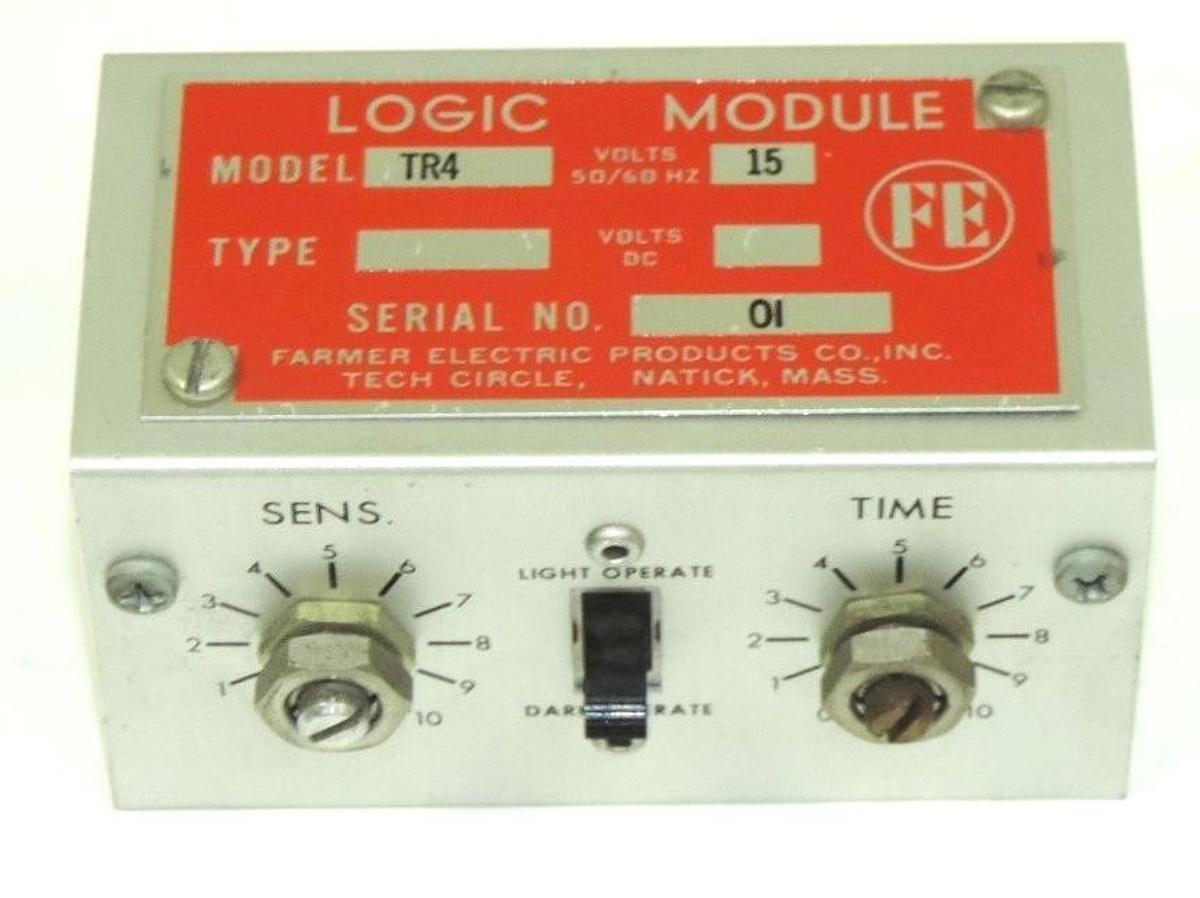 Used FARMER ELECTRIC TR4 LOGIC MODULE FE-TR4