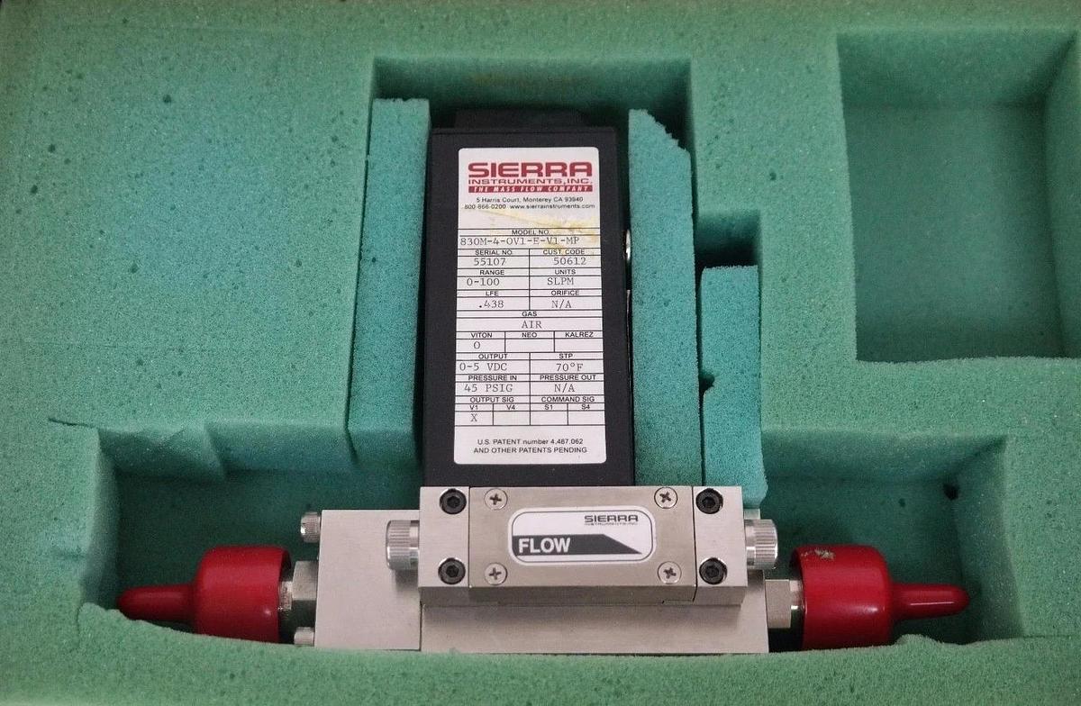 Used NIB SIERRA 830M-4-OV1-E-V1-MP AIR MASS FLOW CONTROLLER 830M4OV1EV1MP 0-100 SLPM