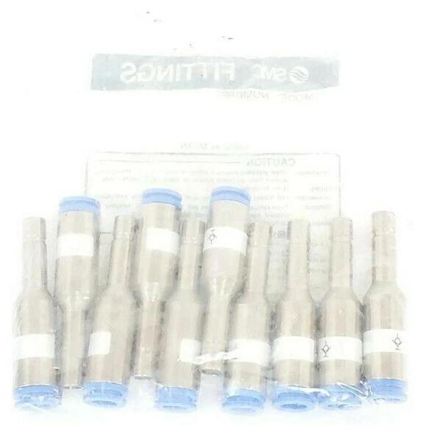 Used PACK OF 10 NEW SMC KCJ08-99 KC SELF SEAL FITTINGS KCB27, 8MM (5/16")