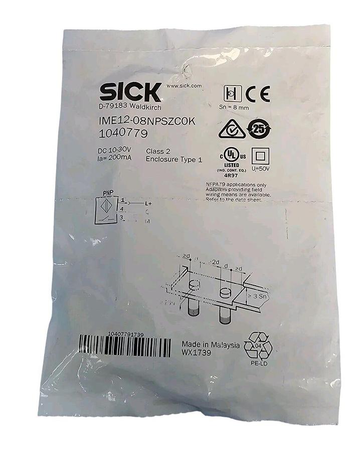 Used NEW SICK IME12-08NPSZC0K PROXIMITY SENSOR 1040779