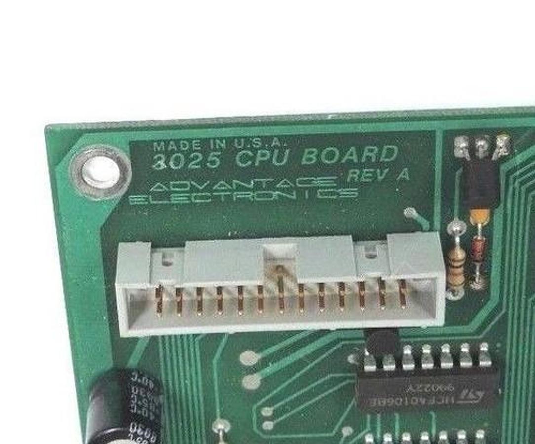 Used ADVANTAGE ELECTRONICS 3025-A CPU MODULE REV. A 3025A