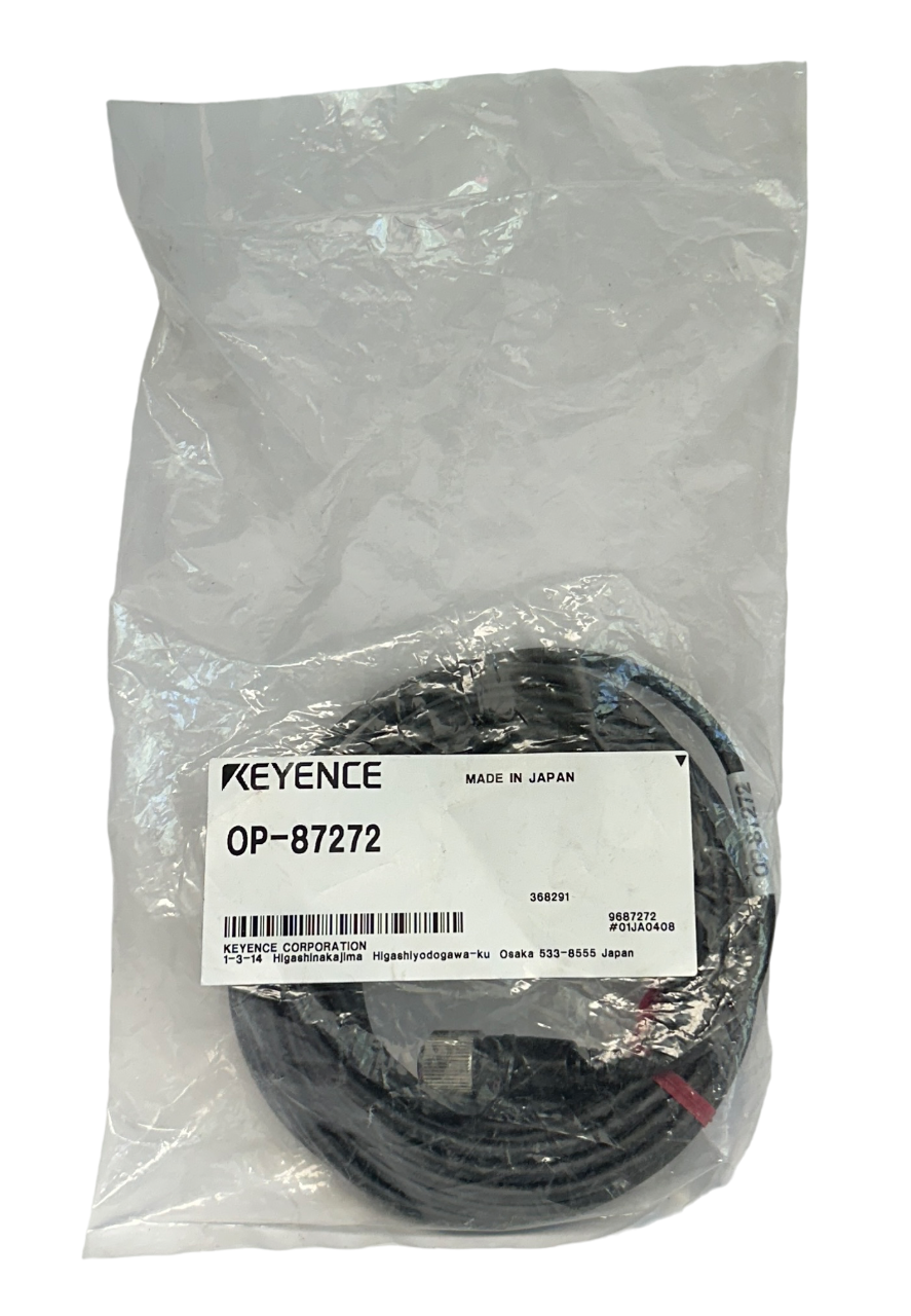 KEYENCE OP-87272 / OP87272 CONNECTOR CABLE M12 STRAIGHT 5M CABLE NSFS