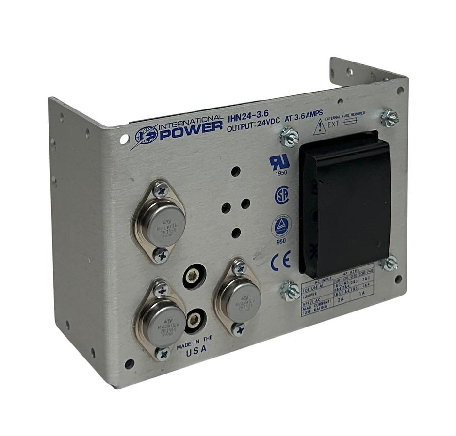 INTERNATIONAL POWER IHN24-3.6 / IHN2436 LINEAR POWER SUPPLY 24VDC OUTPUT NSNP