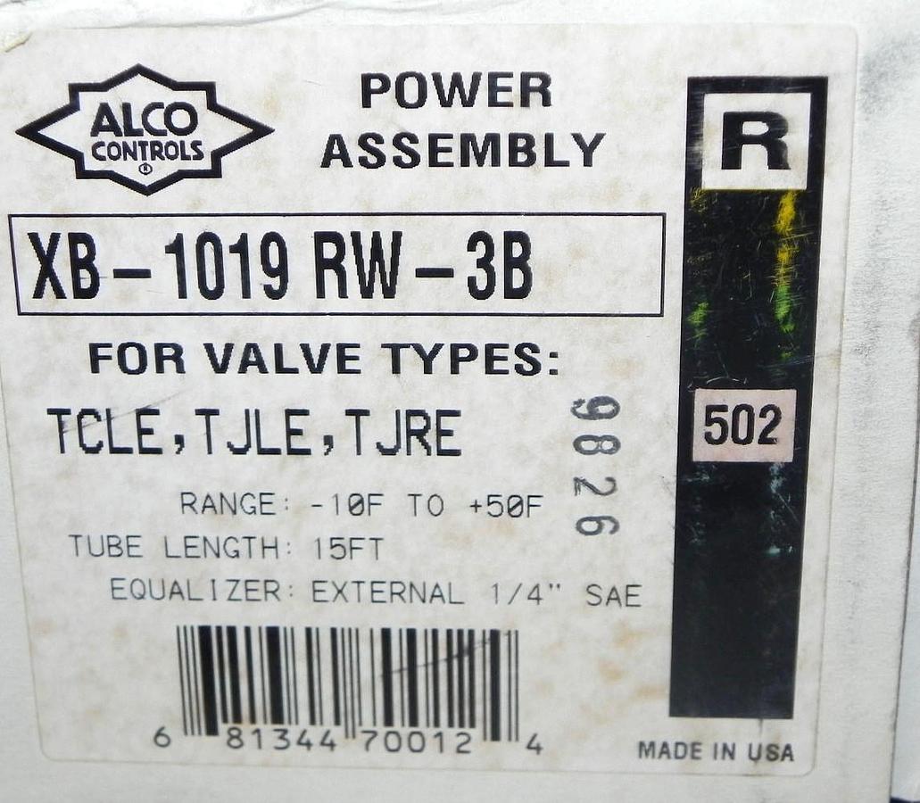 Used NIB ALCO CONTROLS XB-1019 RW-3B POWER ASSEMBLY 15'' XB1019RW3B