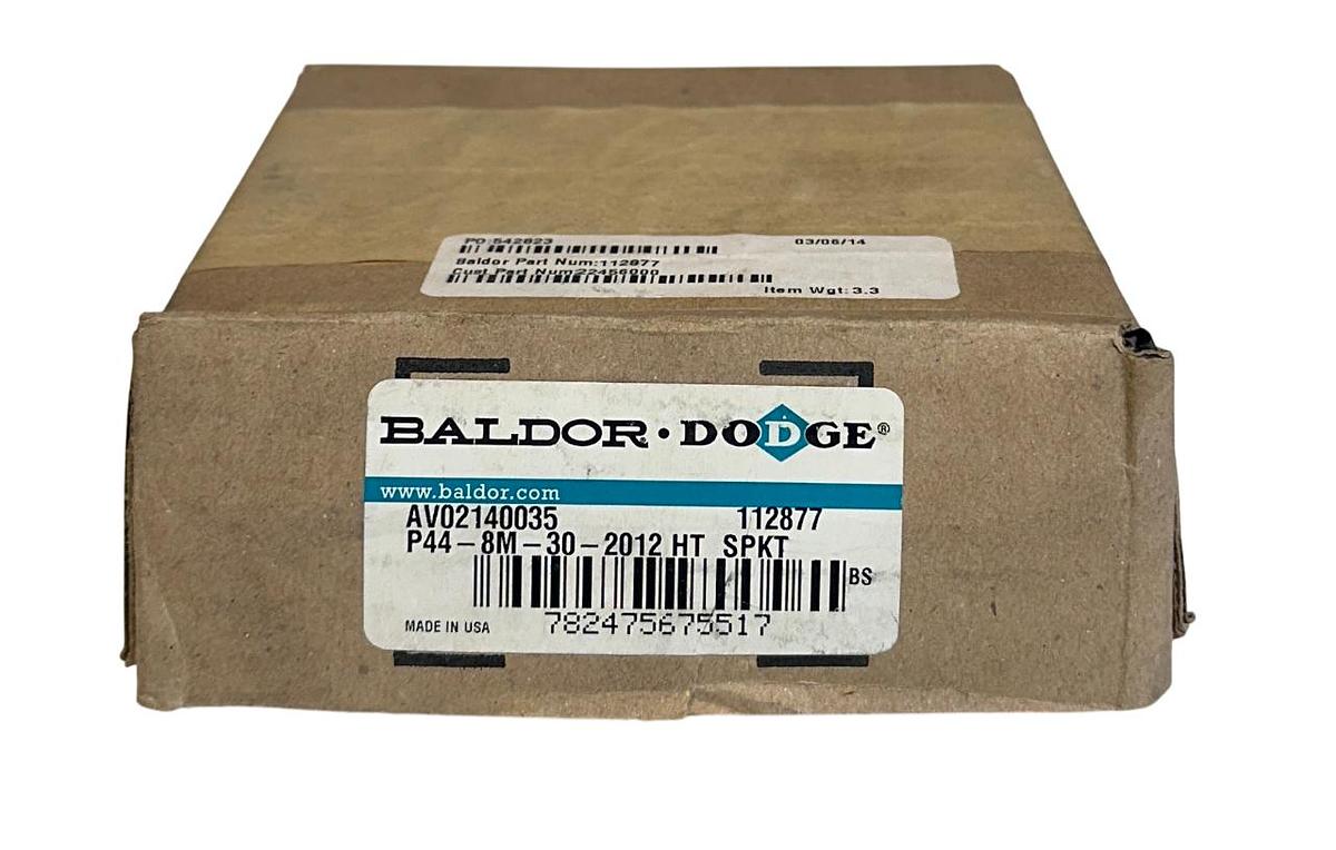 Used BALDOR DODGE P44-8M-30-2012 / 112877 HIGH-TORQUE DRIVE BELT SPROCKET NSMP