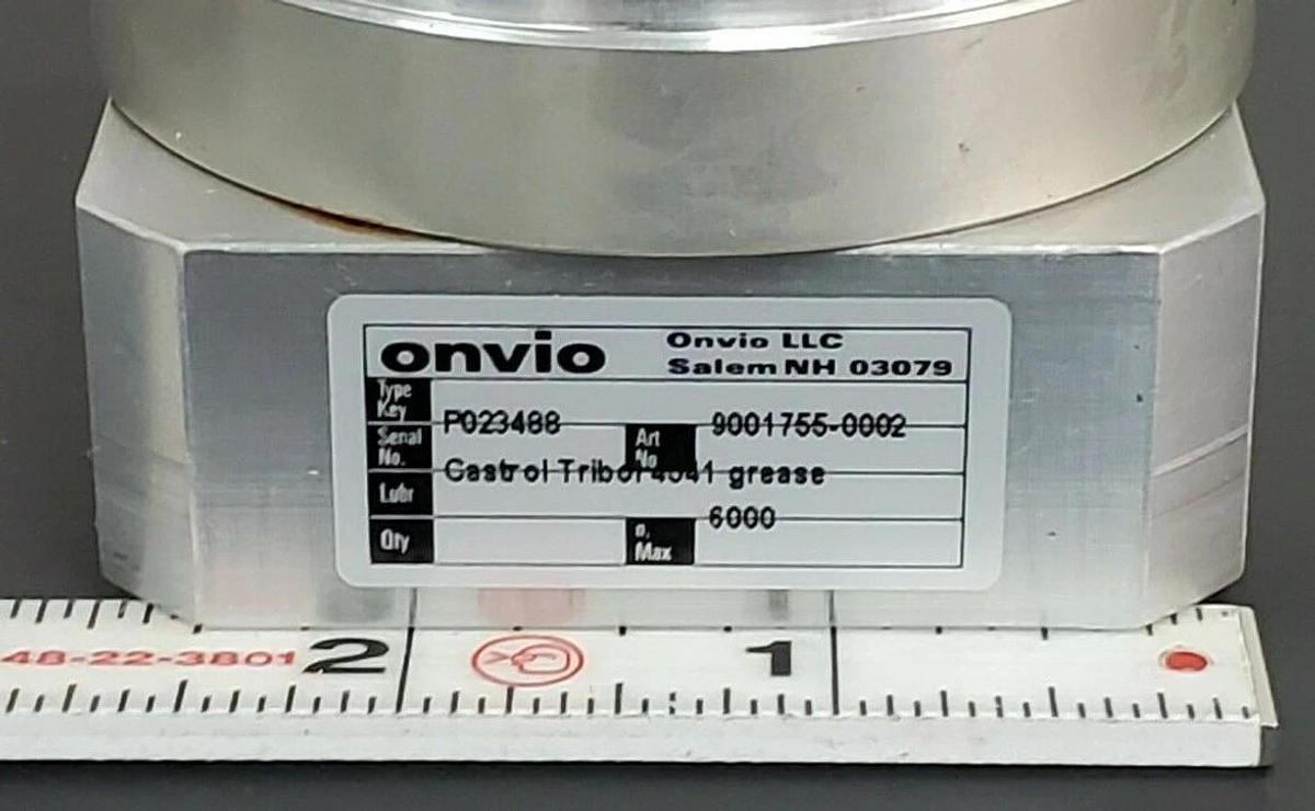 Used ONVIO LLC P023488 GEAR HEAD ART NO. 9001755-0002, N MAX. 6000
