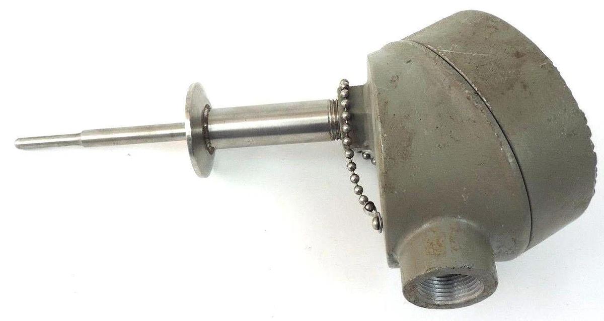 Used BURNS ENGR 385 TEMPERATURE SENSOR THERMOCOUPLE 6 1/2" PROBE