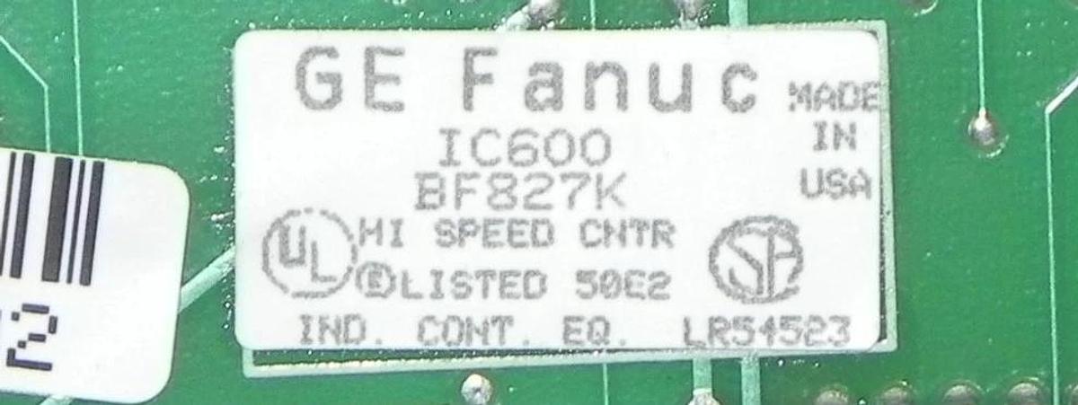 Used GE FANUC IC600BF827K HIGH SPEED COUNTER MODULE