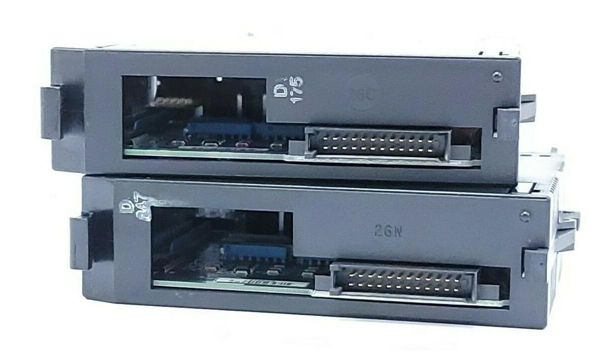 Used LOT OF 2 GE FANUC IC693MDL645E INPUT MODULES 24VDC 16PT POS/NEG/ LOGIC