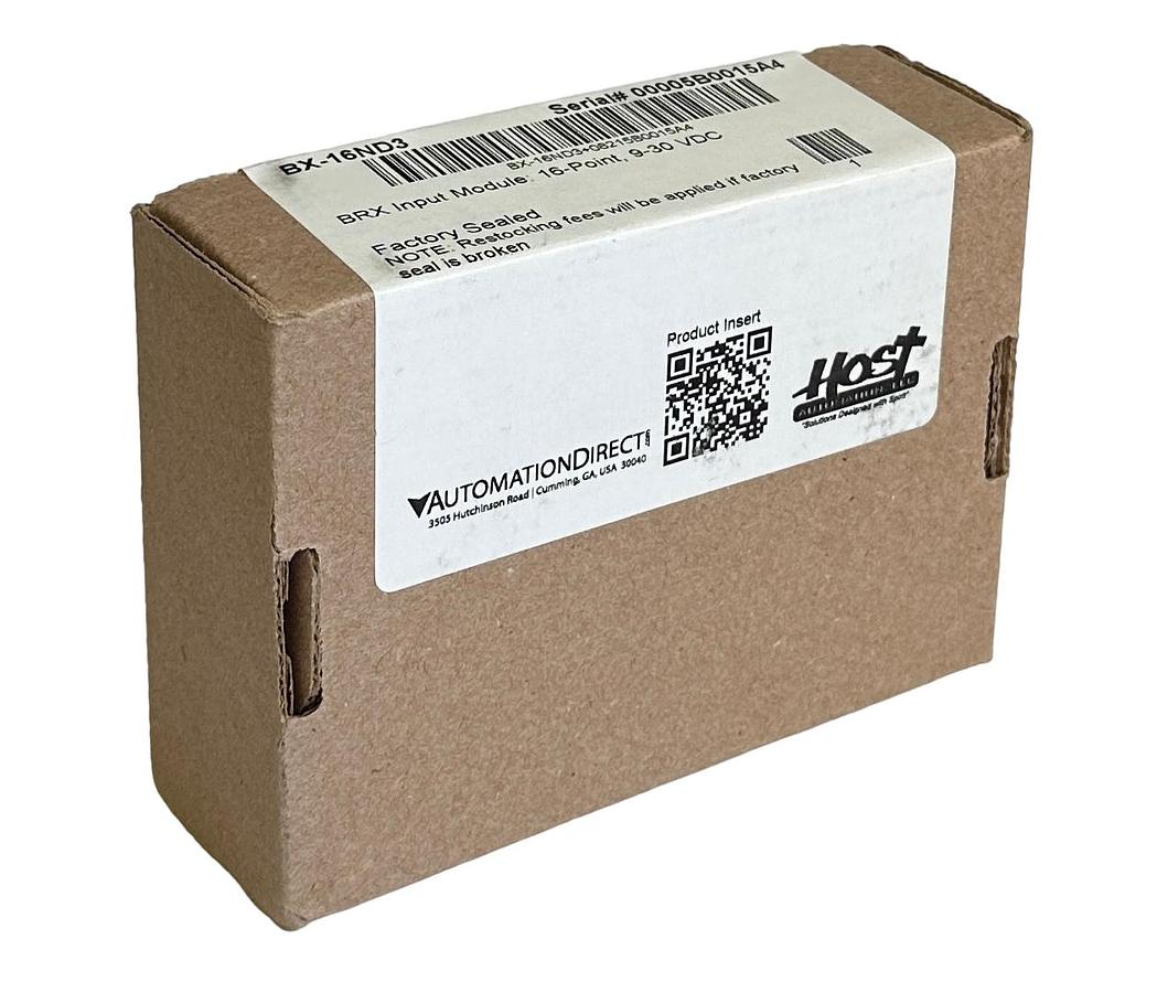 NEW SEALED AUTOMATION DIRECT BRX BX-16ND3 / BX16ND3 16-PT INPUT MODULE 9-30VDC
