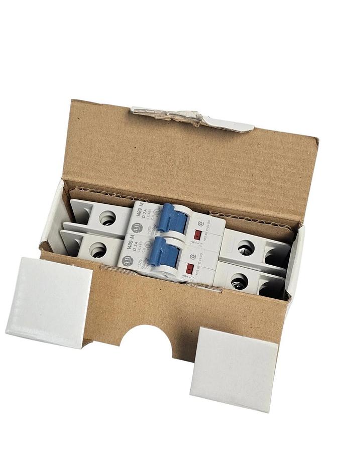 Used NIB ALLEN BRADLEY 1489-M1D020 CIRCUIT BREAKER SER. D (BOX OF 2)