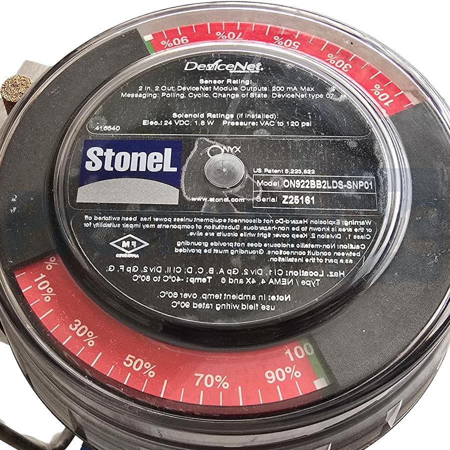 Used PBM PAVBL453S-0063 Actuator 3/4" Bronze Valve w/ StoneL Onyx ON922 DNet Monitor