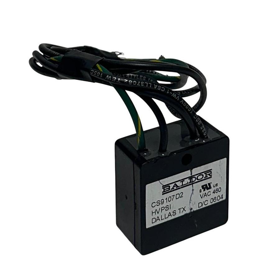 Used BALDOR CS9107D2 / HVPSI SEALED SWITCH 460VAC BLACK USNP